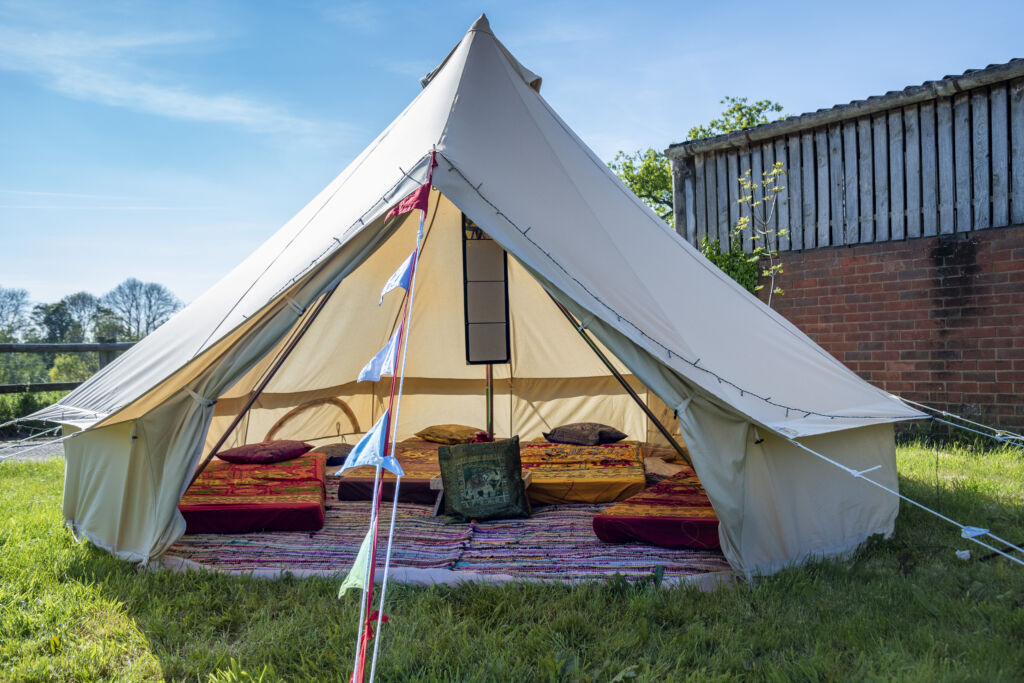 4m bell tent interior